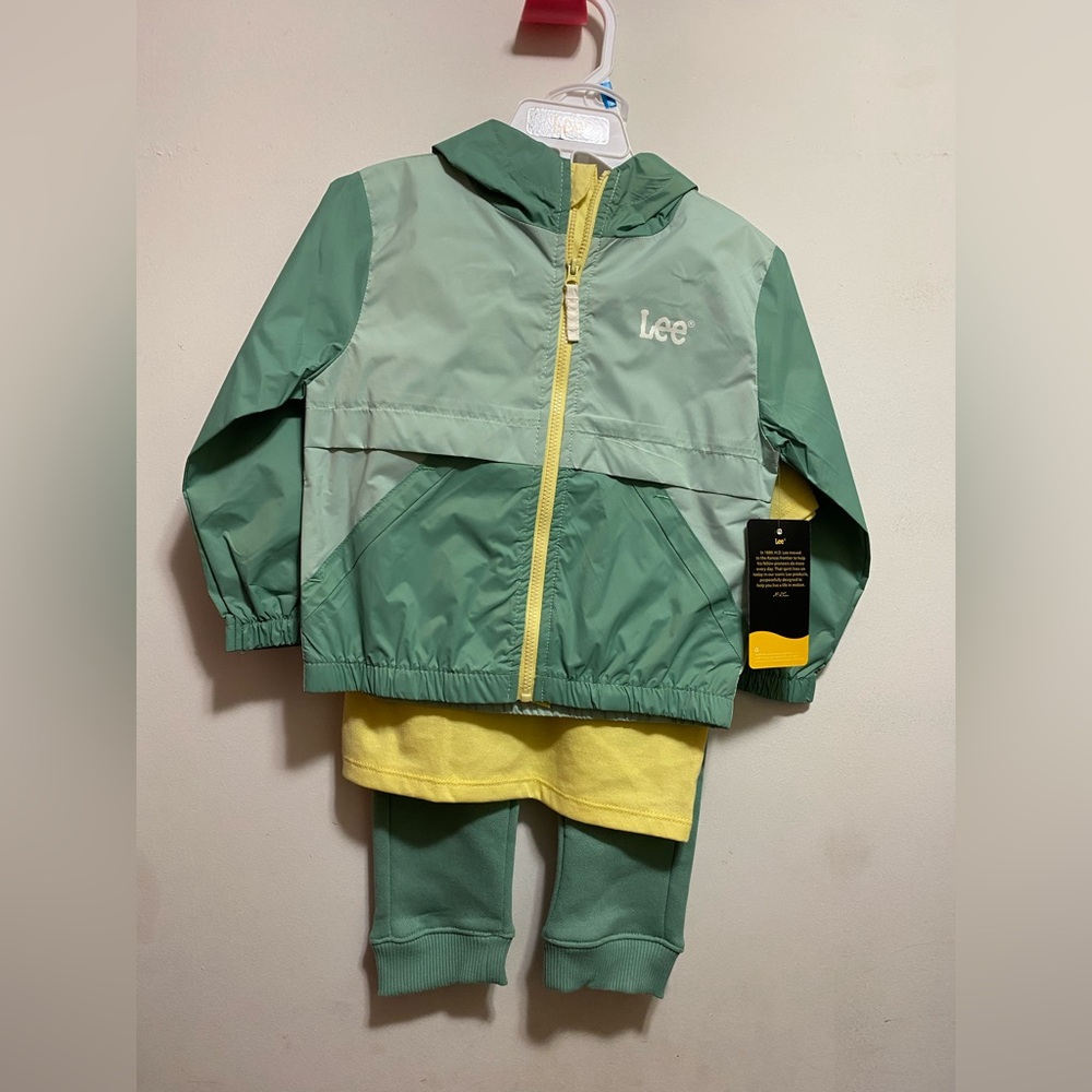 Lee Kids' Green and Yellow Jacket Set